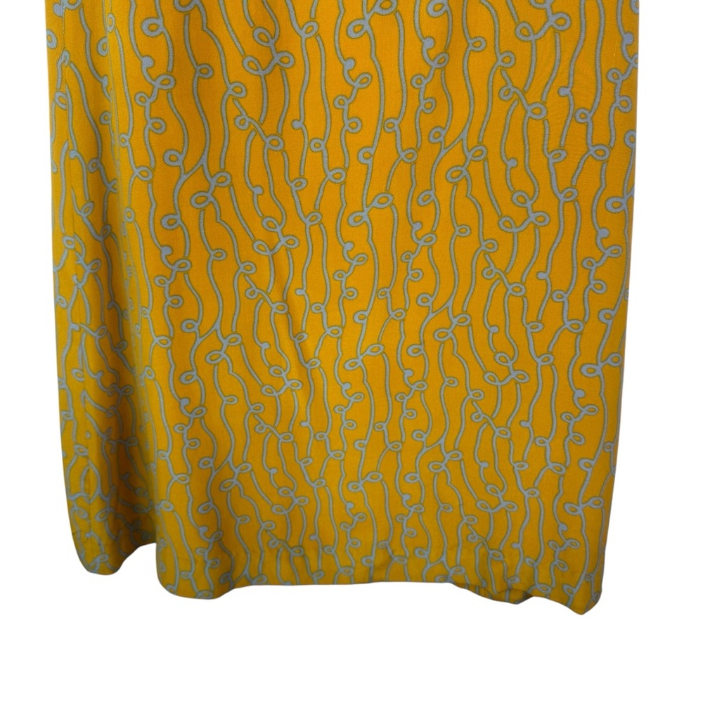 Anthropologie Girls from Savoy Take Action Mini Dress 2 Gold Yellow 100% Silk - Picture 12 of 16